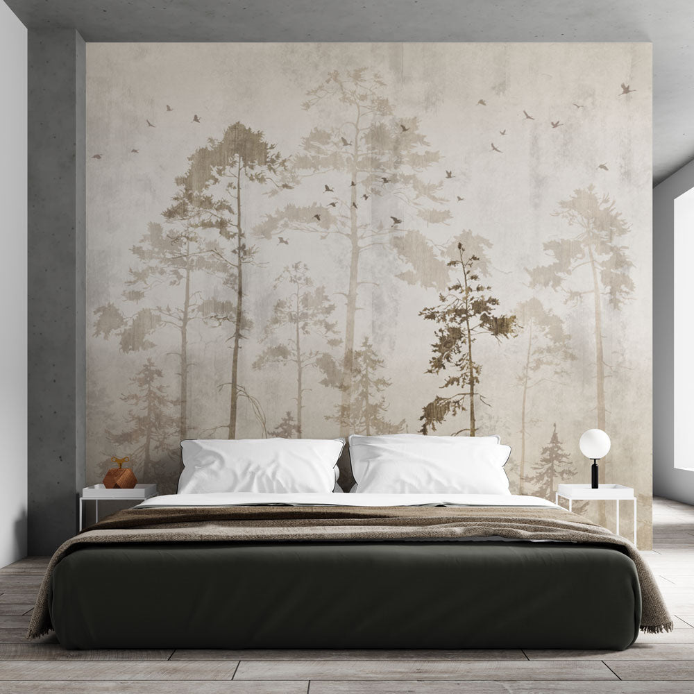Tapete Wald | Moderne und Pastell Hintergrund Nr. 004