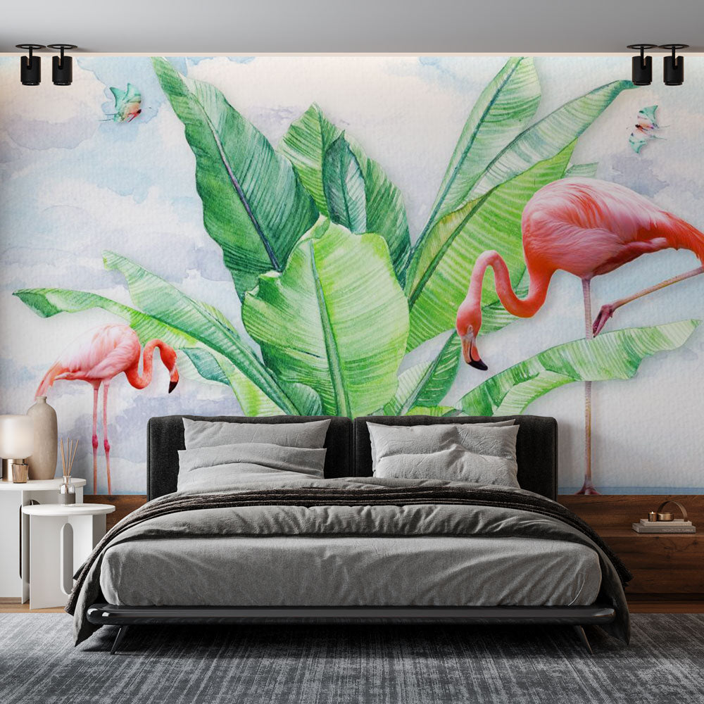 Tapete Tropisches | Flamingos Nr. 017