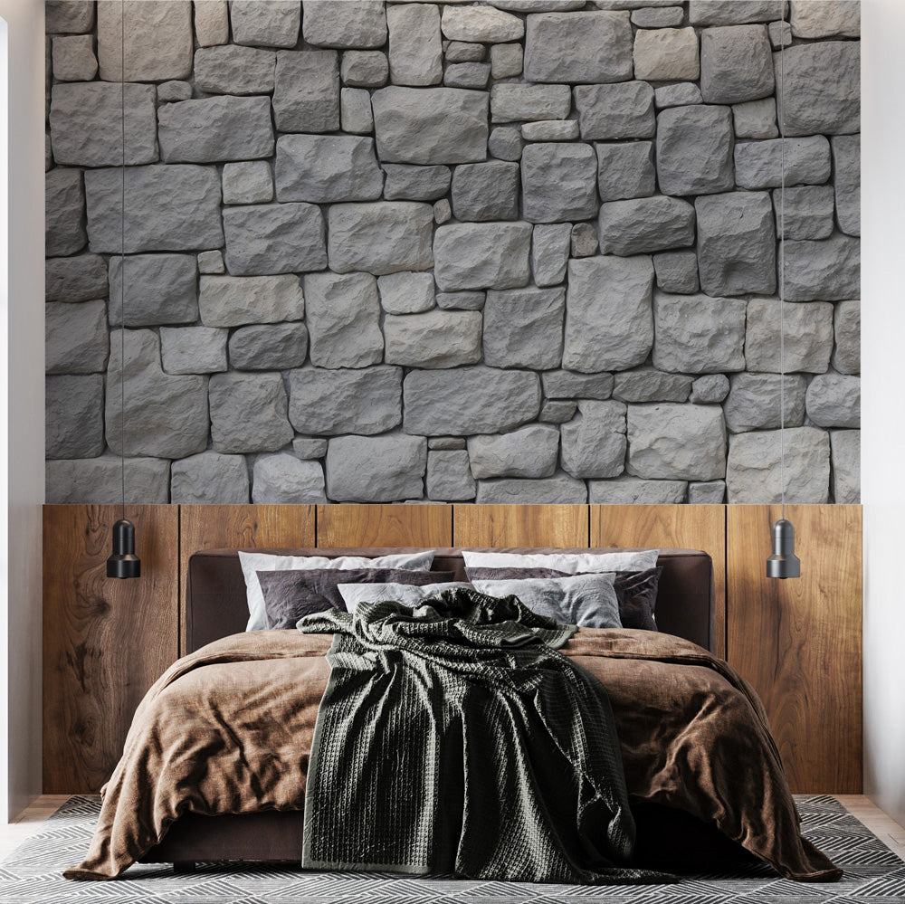 Stein Tapete | Grauer Granit
