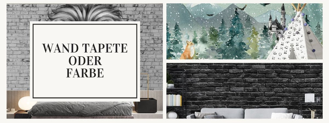 wand tapete oder farbe