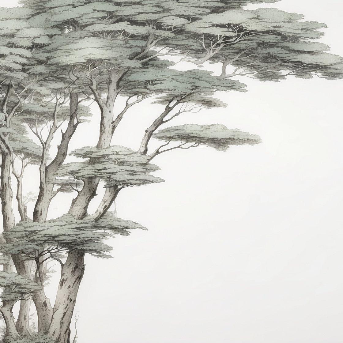 Tapete Baum | Majestätischer und grüner Baum