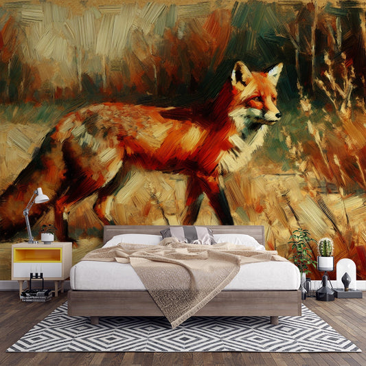 Fuchs Tapete | Design Ölgemälde