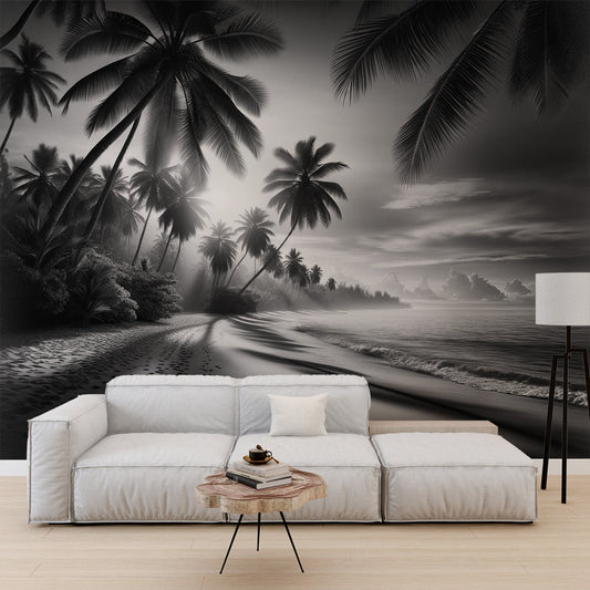 Tropische Tapete | Tropischer Strand mit feinem Sandstrand