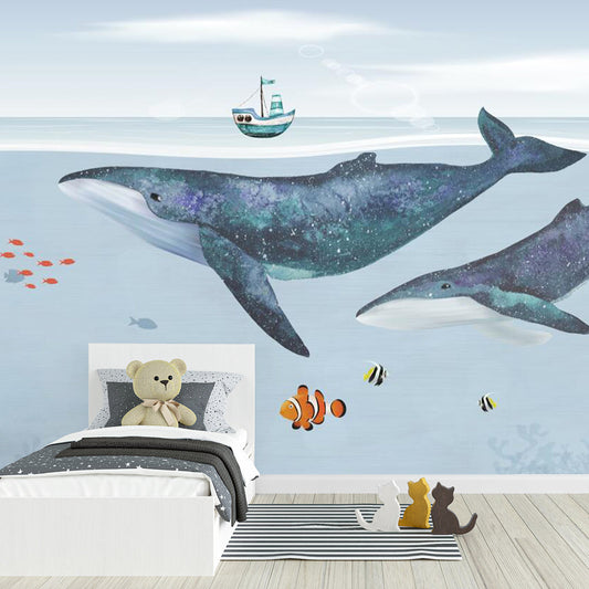 Tapete Kinderzimmer | Wal und Ozean Nr. 023