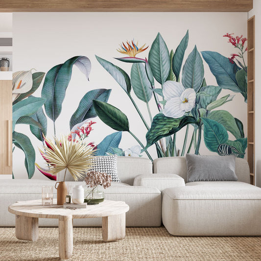 Tapete Blumen | Panorama-Plan Nr. 006