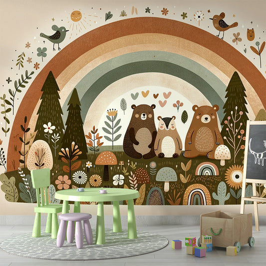 Regenbogen Tapete | Verzauberter Wald
