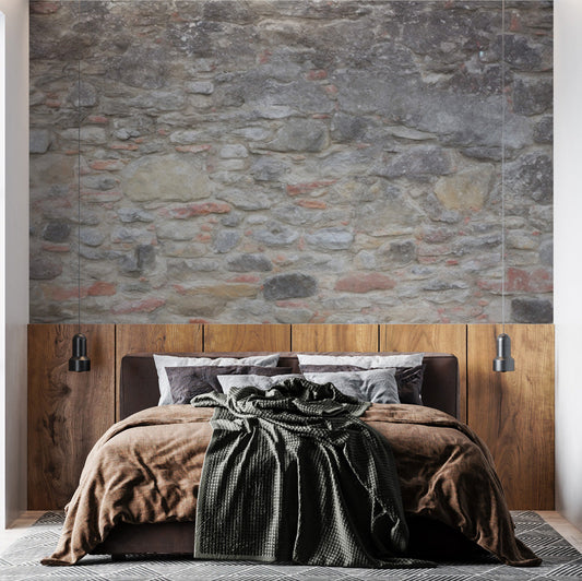 Stein Tapete | Beschädigte Wand