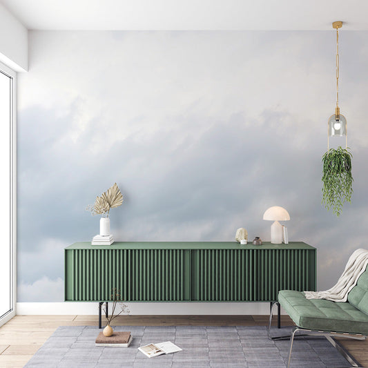 Wolken Tapete | Realistischer Himmel mit Wolkenstreifen
